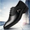 BORAMAX Men's Casual Dress Shoes Spring Summer Lace-Up Formal Shoes Low-Top Pointed Toe Footwear Gentleman Oxford Shoes Black view 3
