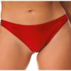 ACSUSS Women Oily Glossy Shorts Sexy Solid Bikini Bottoms Shiny Silky Smooth Pants Sexy Tights Underwear Red X-Large view 1