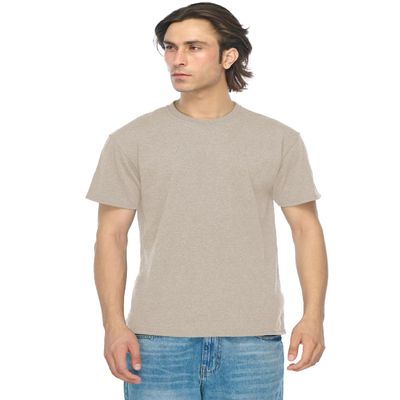 JustBlanks Unisex Short Sleeve Jersey V-Neck T-Shirt - 3005 - Sandstone - Large