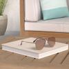 ANDWOOD Oversized Aviator Sunglasses for Women Men Big Large Rimless Metal Frame with Spring Hinges Sun glasses Polarized Black Brown Shades view 2
