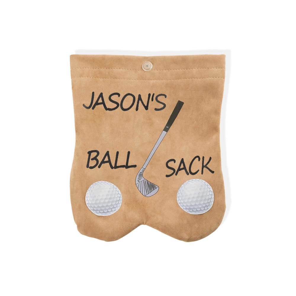 BYFDIY Custom Golf Ball Bag Portable Personalized Name Golf Ball Storage Bag Golf Club Gifts