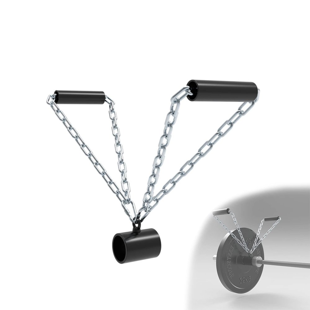 DYK&NX Landmine Iron Chain Handle Attachment, Landmine Eyelet Attachment with Chain, 360 Degree Swivel for Easy Use in Small Spaces