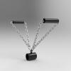 DYK&NX Landmine Iron Chain Handle Attachment, Landmine Eyelet Attachment with Chain, 360 Degree Swivel for Easy Use in Small Spaces view 3