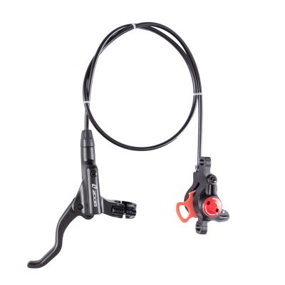 BUCKLOS Zoom MTB Hydraulic Disc Brakes Set, Left Front 800mm Right Rear 1450mm Mountain Bike Hydraulic Brake Aluminum Alloy Levers with Dual Piston Calipers PM/IS Adapter