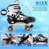 ZHUKAIKJ Adjustable Kids Roller Skates with Light up Wheels, 4 Sizes for Boys, Girls, Women and Men view 2