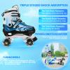 ZHUKAIKJ Adjustable Kids Roller Skates with Light up Wheels, 4 Sizes for Boys, Girls, Women and Men view 3