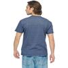 JustBlanks Unisex Short Sleeve Jersey V-Neck T-Shirt - 3005 - Vintage HTH Navy - Large view 2
