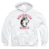 Northeastern University Official Huskies Logo Unisex Adult Pull-Over Hoodie,White, X-Large view 1