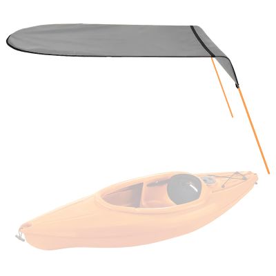 KUUQA Kayak Boat Canoe Sun Shade Canopy for Single PersonGray