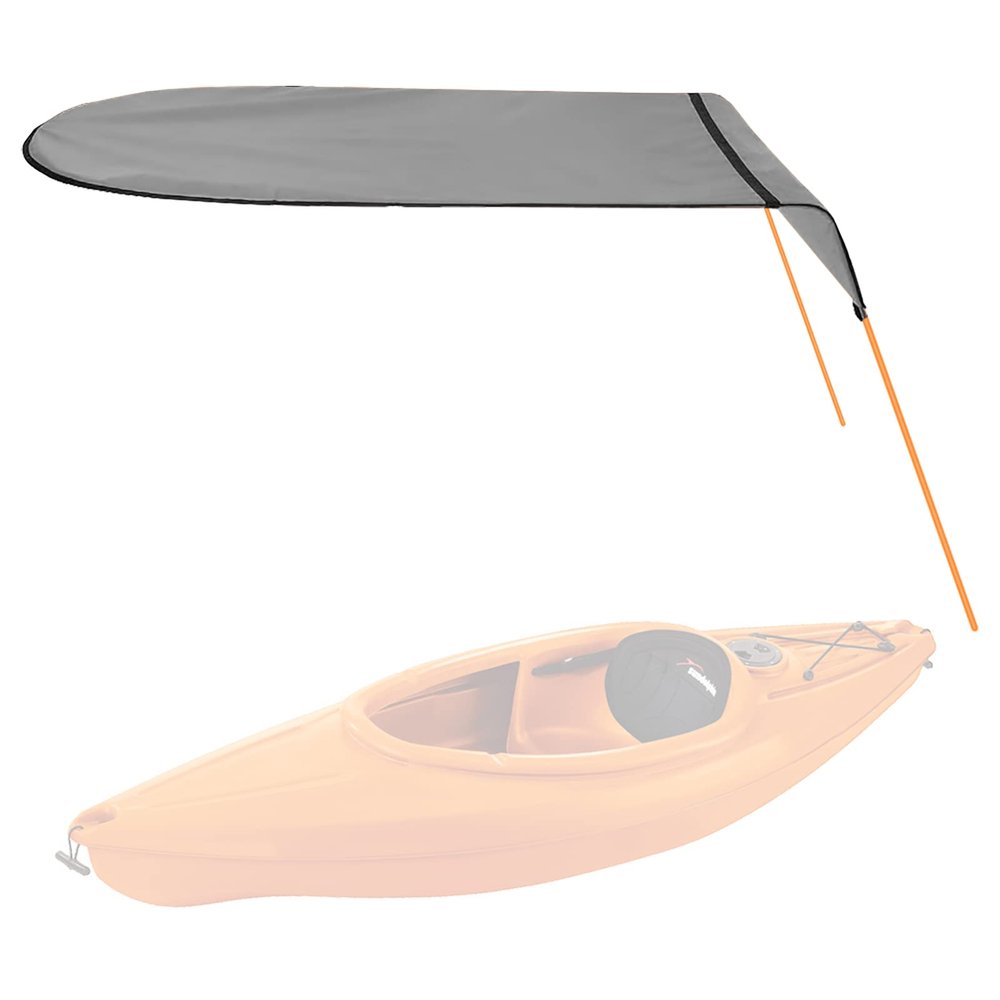KUUQA Kayak Boat Canoe Sun Shade Canopy for Single PersonGray