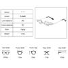 Lipfer Fire Flame Sunglasses Women Men Rimless Wave Glasses Eyewear Narrow Glasses view 4