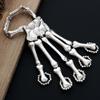1pc Skeleton Hand Halloween Bracelet Punk Gothic Skeleton Bone Hand Claw Skull Bracelet Party Jewelry (Silver) view 4
