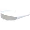 Lipfer Glasses Mirrored Narrow Single Lens Robot Futuristic Sunglasses Cosplay Costume Eyeglasses Photo Props view 1