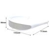 Lipfer Glasses Mirrored Narrow Single Lens Robot Futuristic Sunglasses Cosplay Costume Eyeglasses Photo Props view 3