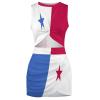 Elegant Casual Skirt Peru Flag Girls Summer Sunny Beach Dress L view 4