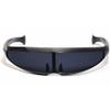 Lipfer Glasses Mirrored Narrow Single Lens Robot Futuristic Sunglasses Cosplay Costume Eyeglasses Photo Props view 4
