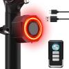 NineLeaf Bicycle Tail Light Rechargeable,Bike Tail Light with Alarm and Remote,Bike Alarms for Ebikes,IP65,113dB Alarms, Level 7 Sensitivity, Auto ON/Off Bike Tail Light with Smart Brake Lights view 1