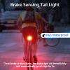 NineLeaf Bicycle Tail Light Rechargeable,Bike Tail Light with Alarm and Remote,Bike Alarms for Ebikes,IP65,113dB Alarms, Level 7 Sensitivity, Auto ON/Off Bike Tail Light with Smart Brake Lights view 4