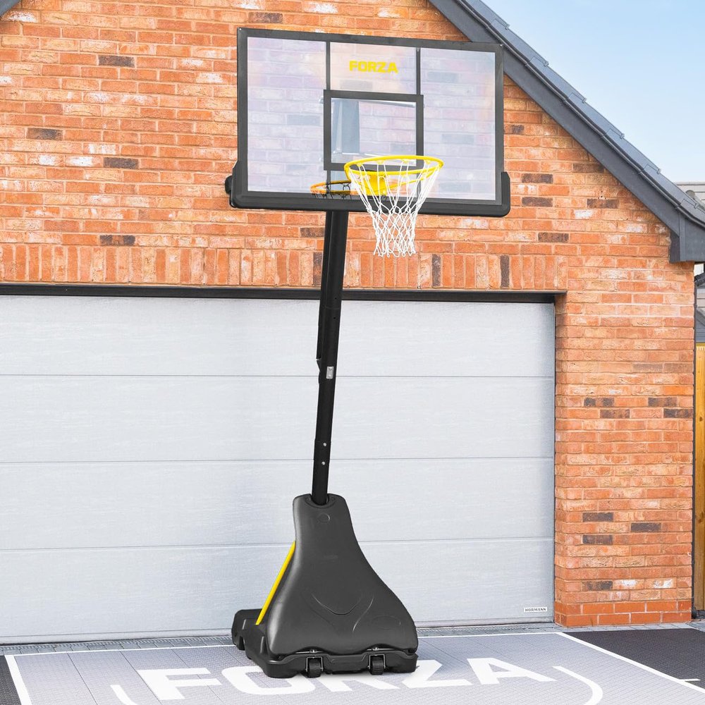 FORZA Adjustable Basketball Hoop and Stand System | Portable & Height-Adjustable for Indoor or Outdoor Use [4 Styles] (JS420 Elite, Post Only)