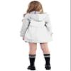 Betusline Girl Trench Coat, Long Sleeve Casual Windbreaker Jacket Outwear Overcoat Dress Coats for Girls, White, 3-4T = Tag 110 view 4