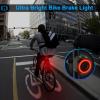 NineLeaf Smart Bike Taillight with Remote Control, USB Rechargeable 110DB Anti-Theft Bicycle Alarm Tail Light with Automatic Brake Light, IP54 Cycling Rear Light 2 Pack view 2
