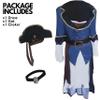 Posh Pirate Costume For Women, Medium (6-8)- High-Quality, Comfortable & Multicolor Outfit, Perfect For Halloween, Costume Parties & Role-Play - 1 Set view 2