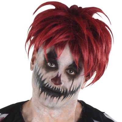 Amscan Twisted Circus Creepy Wig | Red | 1 Pc.