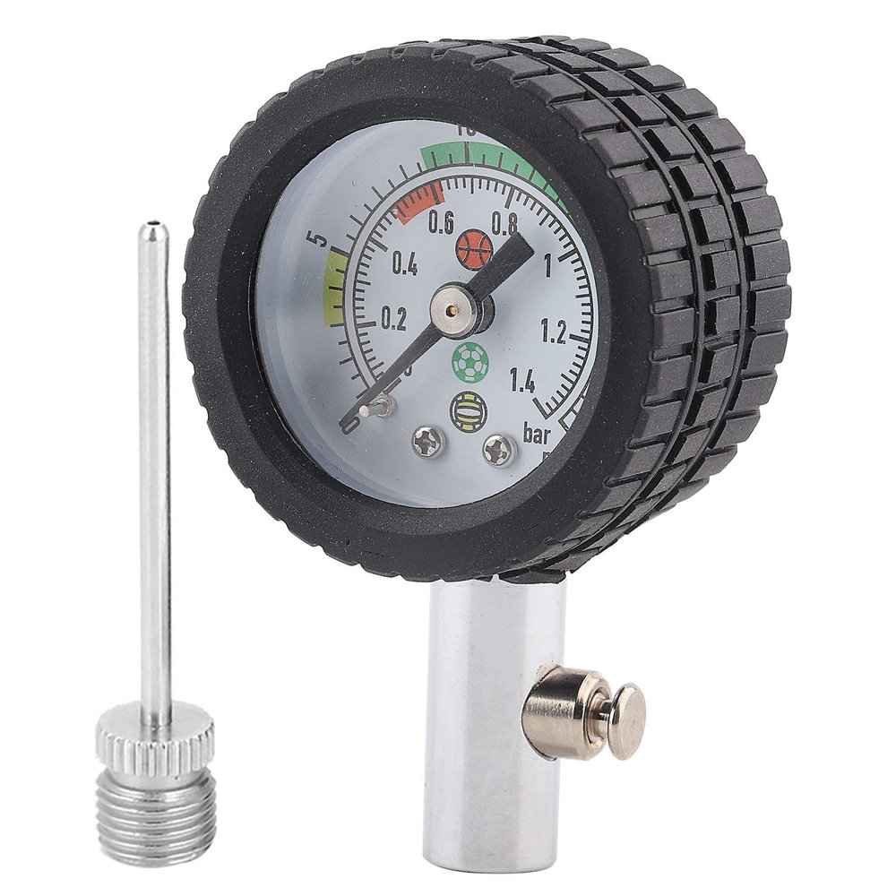 Stainless Steel Air Pressure Gauge Barometer Tool for Basketball Football Volleyball Sports Inflation Devices,Ball Pressure Gauge, Ball Pressure Gauge, Stainless Steel Air Pressure Pressure Gaug