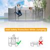 JIUYEKEW Trampoline Net Replacement Safety Net Enclosure for 6/8/10/12/13/14/16 FT with 6 or 8 or 12 Poles, Breathable, Tear-Resistant (Net Only) (6FT / 183cm - 6 Poles) view 4