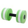 DOITOOL Aquatic Exercise Dumbells Water Dumbbells, Water Aerobic Exercise Foam Dumbbells Pool Resistance, Lightweight Aquatic Dumbbell Pool Barbells for Water Aerobics, 1Pack (Green) view 1