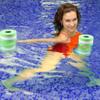 DOITOOL Aquatic Exercise Dumbells Water Dumbbells, Water Aerobic Exercise Foam Dumbbells Pool Resistance, Lightweight Aquatic Dumbbell Pool Barbells for Water Aerobics, 1Pack (Green) view 2