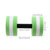 DOITOOL Aquatic Exercise Dumbells Water Dumbbells, Water Aerobic Exercise Foam Dumbbells Pool Resistance, Lightweight Aquatic Dumbbell Pool Barbells for Water Aerobics, 1Pack (Green) view 3