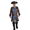 Amscan Shipwrecked Pirate Men's Costume - Plus XXL (48-52) 1 Set - Ideal for Themed Parties & Roleplays, Striking Treasure of Adventure & Imagination view 1