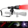 Odepro KL41Plus Hunting Flashlight Kit with Red Green IR850 White Interchangeable LED Modules AS004 Adjustable Picatiny Rail Mount Bundle view 2