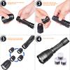 Odepro KL41Plus Hunting Flashlight Kit with Red Green IR850 White Interchangeable LED Modules AS004 Adjustable Picatiny Rail Mount Bundle view 4