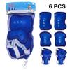 BESPORTBLE 1set Boy Girl Sports Protective Gear Thickened Elbow Knee Pads for Roller Skating Cycling Skateboarding Shock-Absorbing Breathable Design for Ages Dark view 4