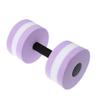 DOITOOL Aquatic Exercise Dumbells Water Dumbbells, Water Aerobic Exercise Foam Dumbbells Pool Resistance, Lightweight Aquatic Dumbbell Pool Barbells for Water Aerobics, 1Pack (Purple) view 1