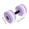 DOITOOL Aquatic Exercise Dumbells Water Dumbbells, Water Aerobic Exercise Foam Dumbbells Pool Resistance, Lightweight Aquatic Dumbbell Pool Barbells for Water Aerobics, 1Pack (Purple) view 2