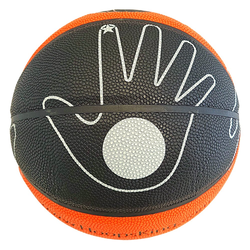 HOOPSKING Skill Shooter Basketball w/OnlineTraining Video, Basketball with Hand Placement (Indoor 27.5")