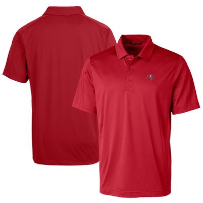 Cutter & Buck Men's Red Tampa Bay Buccaneers Prospect Textured Stretch Polo
