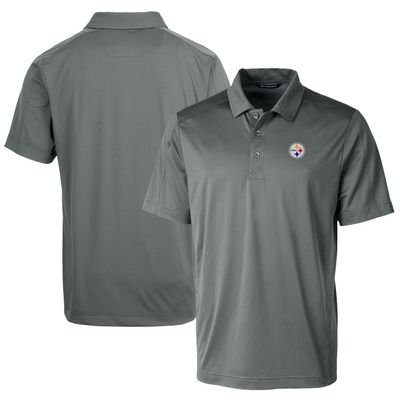 Cutter & Buck Men's Steel Pittsburgh Steelers Prospect Textured Stretch Polo