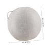 Homoyoyo Yoga Ball Cover Anti- Static Yoga Balls Cover Stability Ball Cover Exercise Cover with Handle Portable Yoga Foldable Cover - White Set Cotton Linen Office view 2