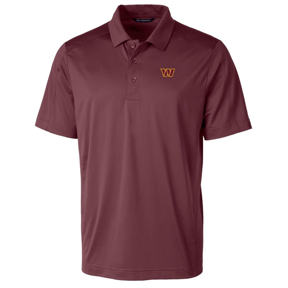 Cutter & Buck Men's Burgundy Washington Commanders Big & Tall Prospect Textured Stretch Polo