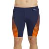 Sporti Molecule Piped Splice Jammer Swimsuit - Navy/Orange - 28 view 1