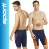 Sporti Molecule Piped Splice Jammer Swimsuit - Navy/Orange - 28 view 2