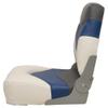 Marine Boat Folding Fishing Seat 75108WBC | White Charcoal Blue view 2