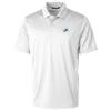 Cutter & Buck Men's White Detroit Lions Prospect Textured Stretch Polo view 2