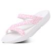 HUHV Z Strap Unisex Recovery Comfort Slide Sandals - Rose Leopard, Men's 8/ Women's 10 M view 1