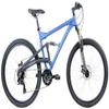 Gravity FSX 27.5 DLX24 Dual Suspension with Disc Brakes Mountain Bike 27.5 in 650b Wheels Satin Blue (21 inch = Large/XLrg fits* 6'2" to 6'5") view 1