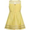 Calvin Klein Girls' Sleeveless Party Dress, Fit and Flare Silhouette, Round Neckline & Back Zip Closure, Light Yellow, 6X view 2